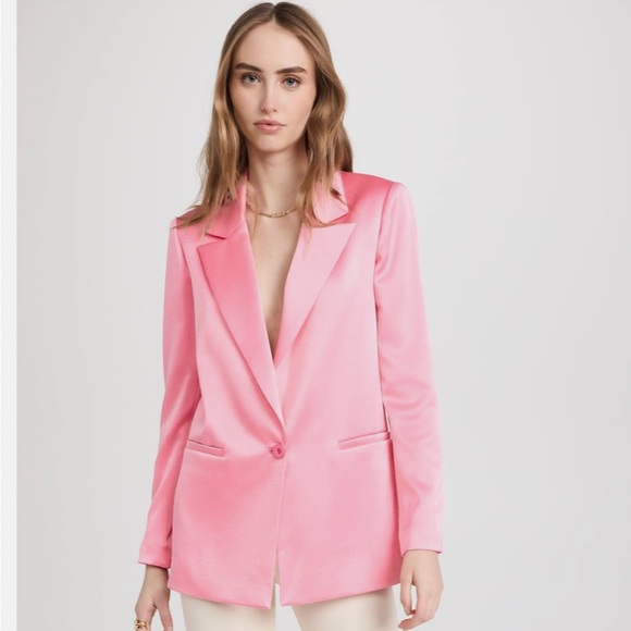 Alice and Olivia Denny Notch Collar Boyfriend Blazer - Picture 3 of 14
